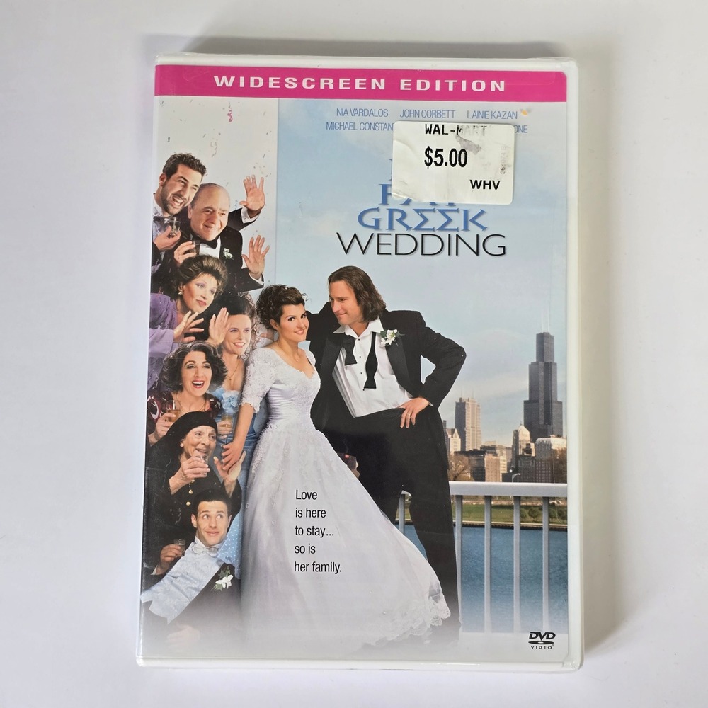 My Big Fat Greek Wedding DVD 2002 Romance Comedy John Corbett Nia Vardalos
